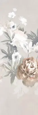 Çanakkale Seramik Romantica Mat Gri Rose 3 Modül Dekor 40x120