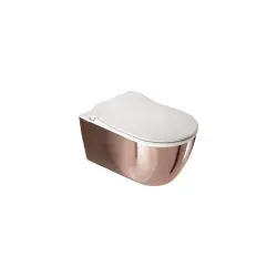 Çanakkale Seramik Dove 2.0 Smart Asma Klozet Deliksiz Beyaz-Bronz + Ultra Slim Smart Kapak