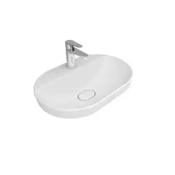 Çanakkale Seramik Zero 2.0 Yarı Gömme Oval Lavabo Mat Beyaz 60x40