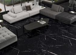 Güral Seramik Granada Full Black 60x60 Lappato Sırlı Porselen