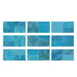 Serapool Patchwork Marin Porselen Havuz Karosu